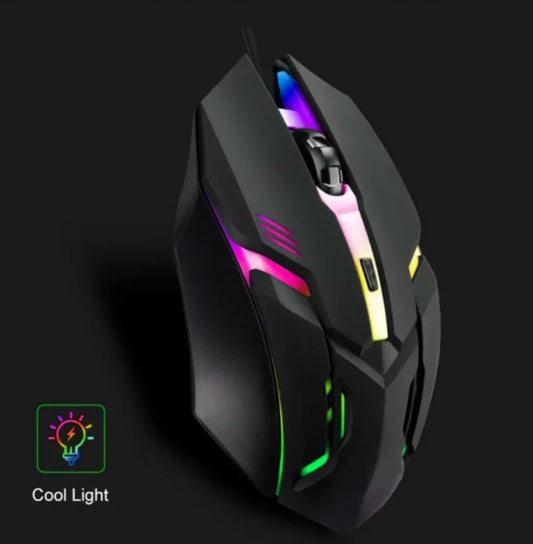 4-Button USB RGB Backlit Ergonomic Gaming Mouse for Desktop Laptop