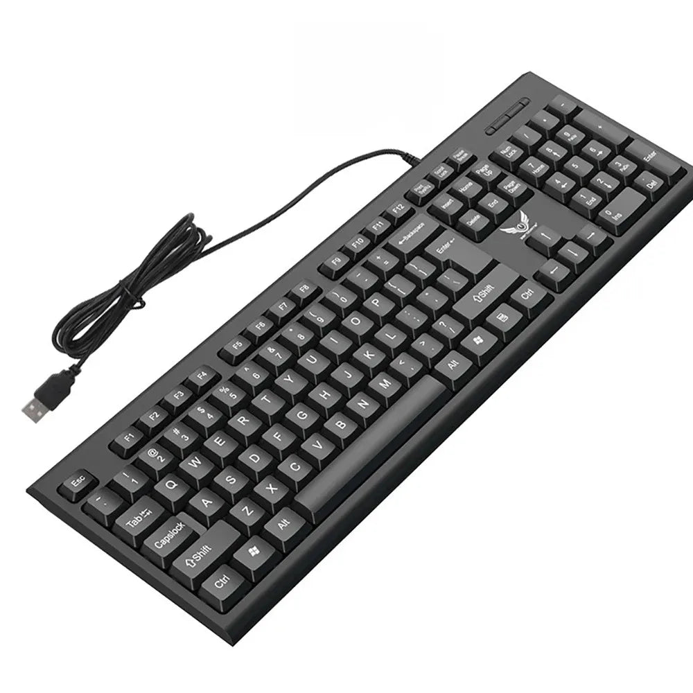 104-Key Wired RGB Gaming Keyboard Mechanical Feel for Windows Laptop PC