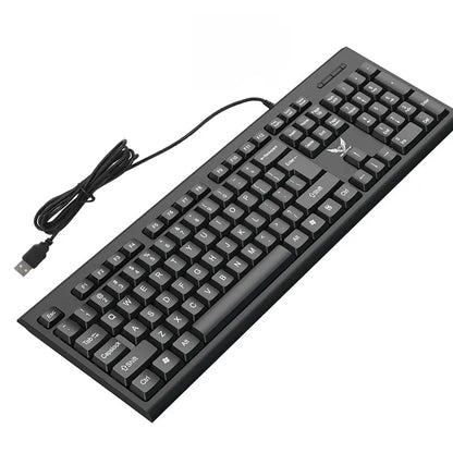 104-Key Wired RGB Gaming Keyboard Mechanical Feel for Windows Laptop PC